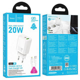 GaN Schnellladegerät 20W – USB-C PD & USB-A QC3.0 Dual Port