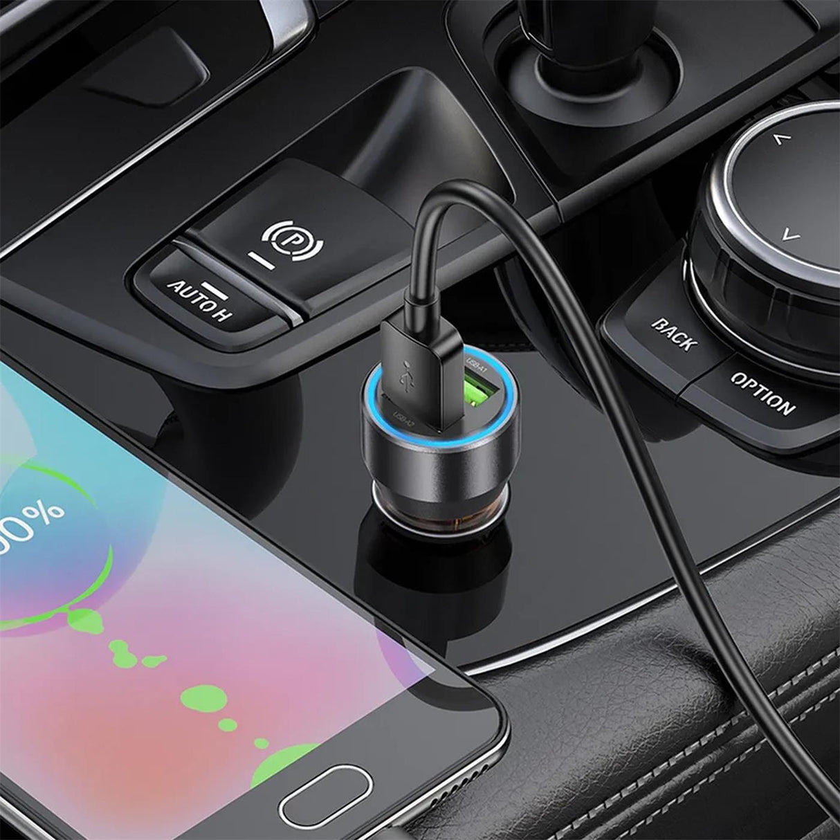 Kfz Ladegerät Schnellladung Set – 2x USB C Ports