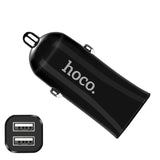 KFZ Ladegerät mit 2x USB 5V / 2,4A in Schwarz