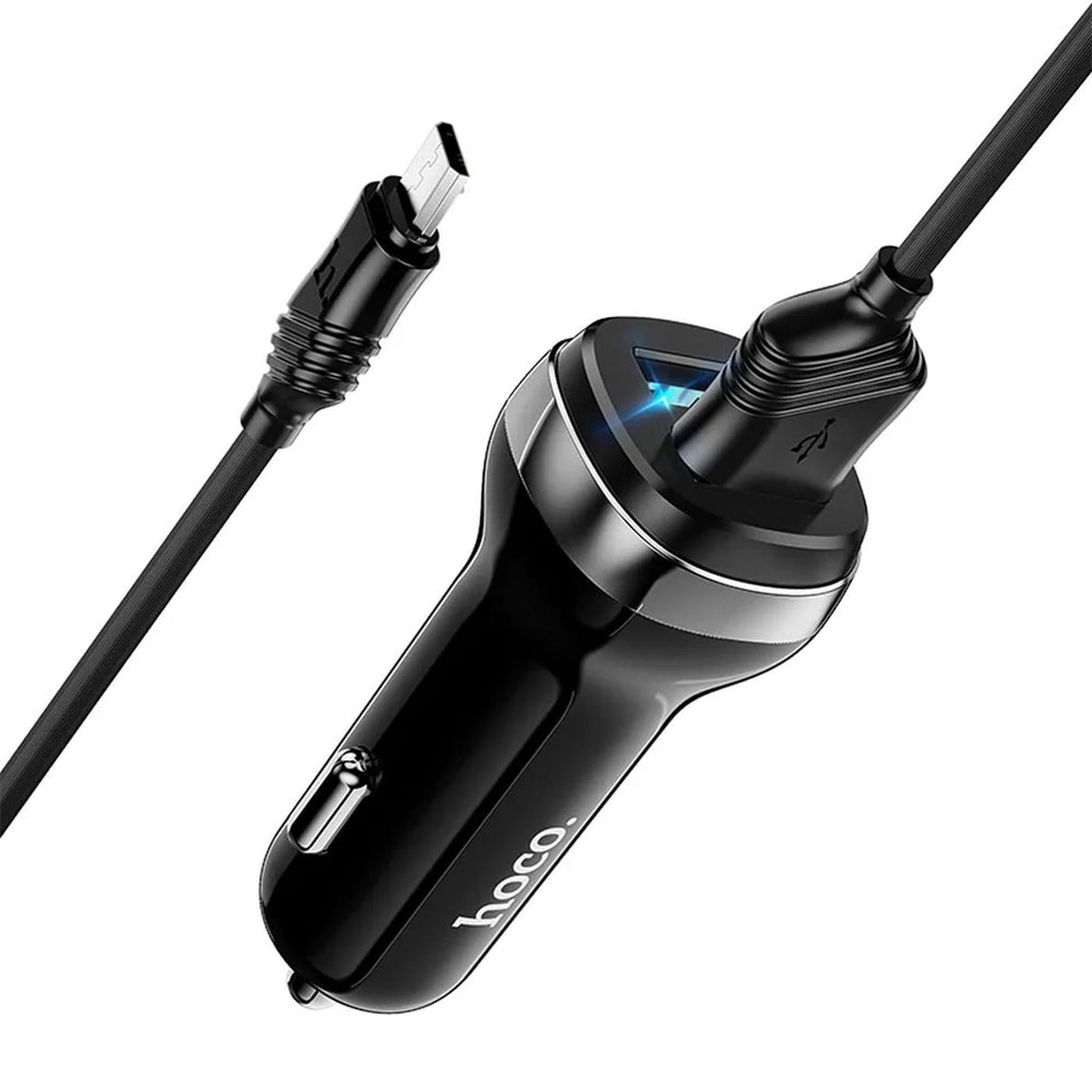 Kfz Ladegerät Set – 2x USB-A mit microUSB Kabel