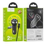 Kfz Ladegerät Set – 2x USB-A mit microUSB Kabel