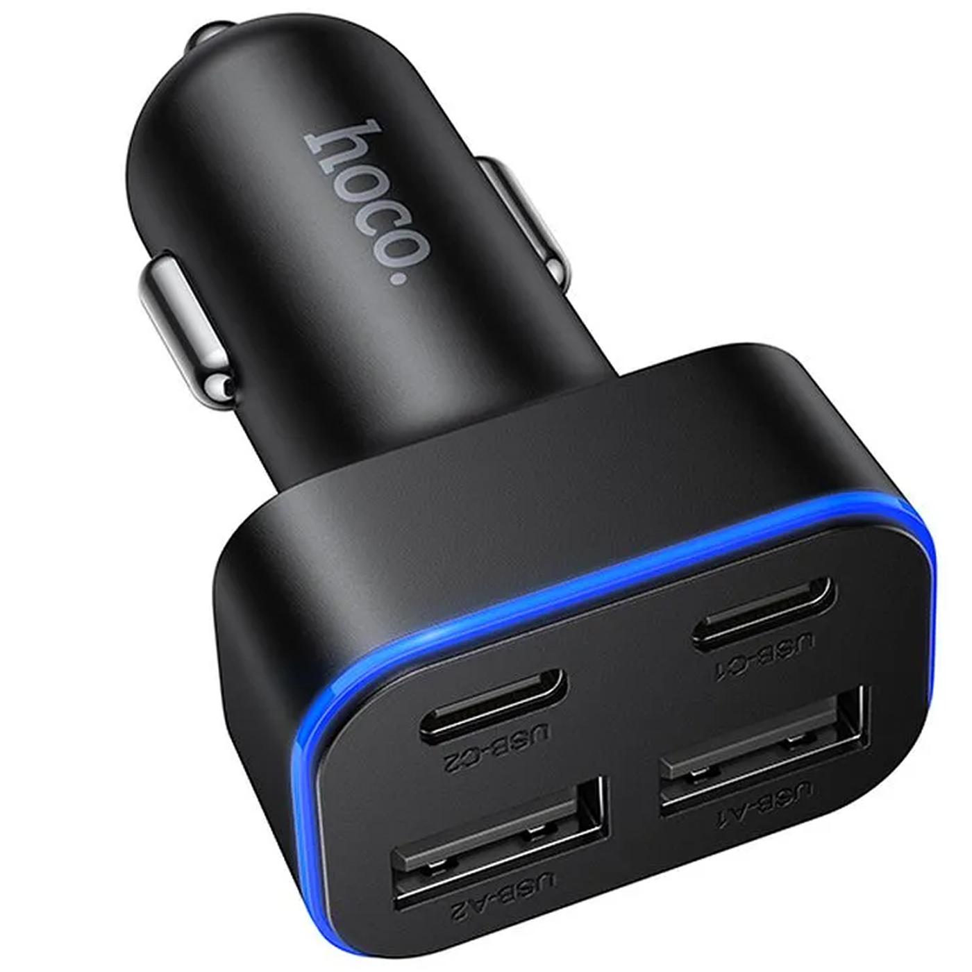 KFZ-Ladegerät 4 Port USB-A & USB-C – Schnellladeadapter