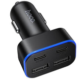 KFZ-Ladegerät 4 Port USB-A & USB-C – Schnellladeadapter