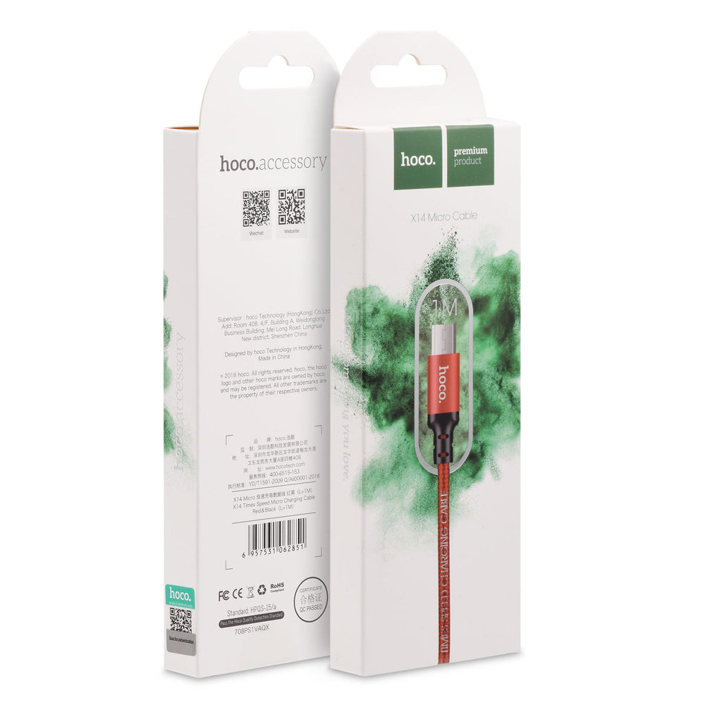 Hoco USB Kabel - X14 microUSB - 2M