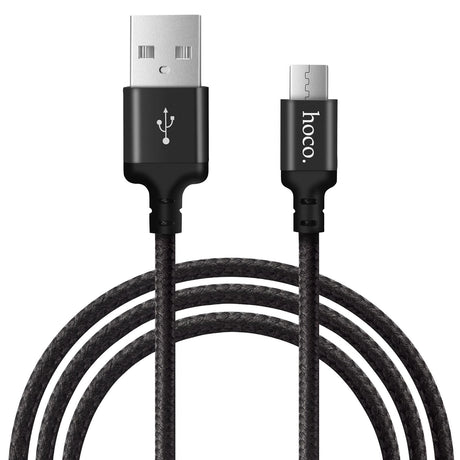 oco 2m Micro-USB Kabel, geflochten und langlebig für flexibles und sicheres Laden.