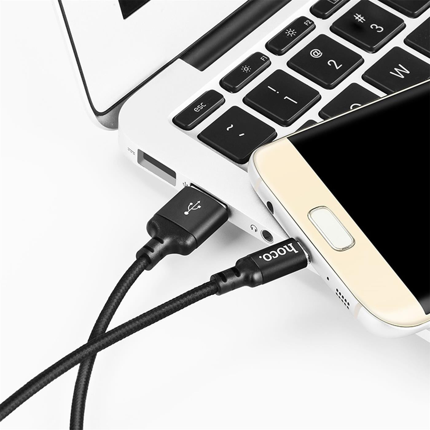 Ladekabel USB A auf Lightning/Micro USB/USB C – Nylon