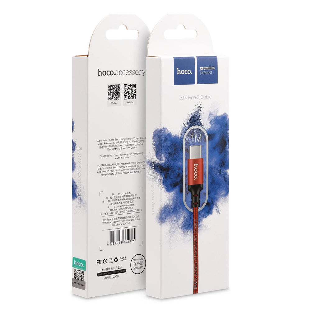 Hoco USB Kabel - X14 Type-C - 2M