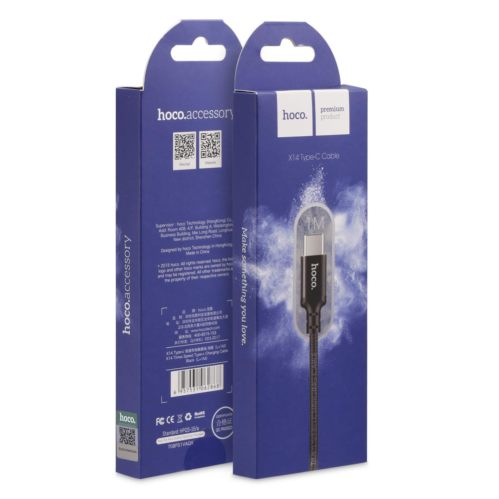 Hoco USB Kabel - X14 Type-C - 1M