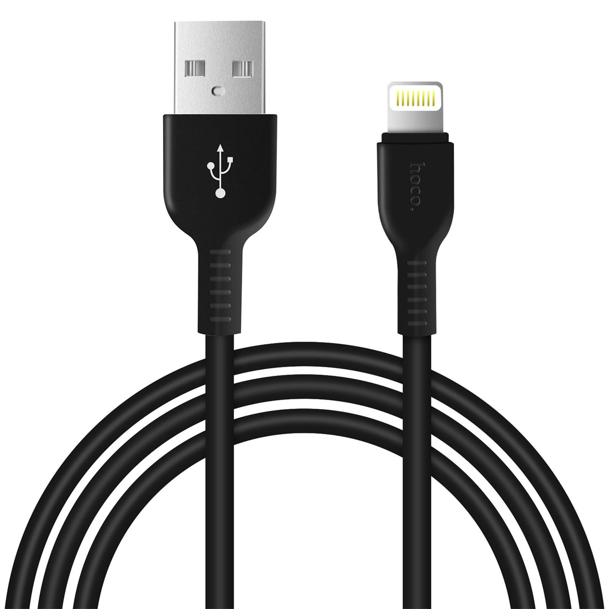 Hoco X20 Lightning zu USB-A Ladekabel, 2 Meter, strapazierfähiges Design für Apple-Geräte.