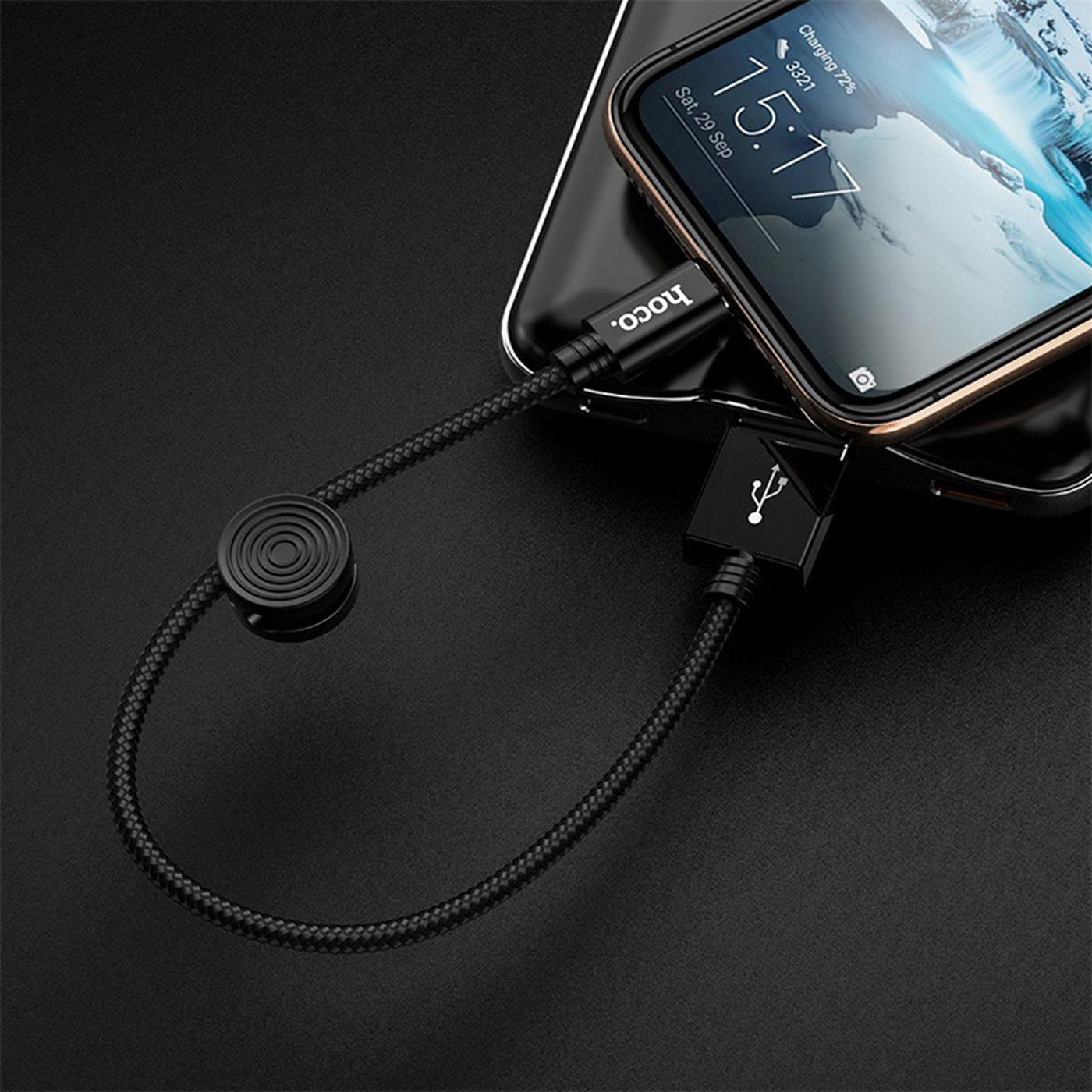 USB Ladekabel Kurz – Nylon Geflecht