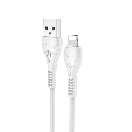 Hoco X37 Lightning zu USB-A Ladekabel, strapazierfähiges Design für schnelles Laden und Synchronisation.