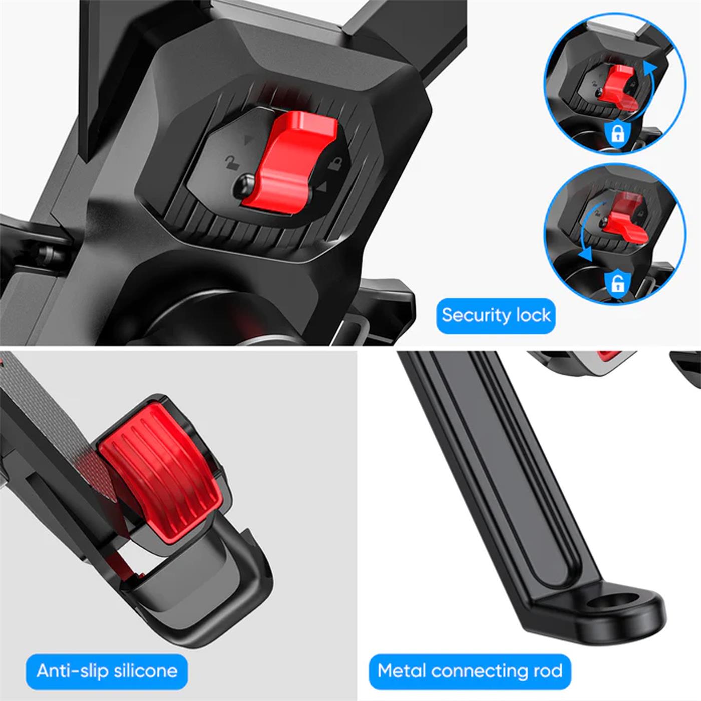 Motorrad Handyhalterung – Spiegelmontage 4.7-7 Zoll