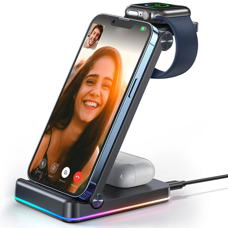 Ladestation 3in1 Joyroom JR-WQN01-SCHWARZ