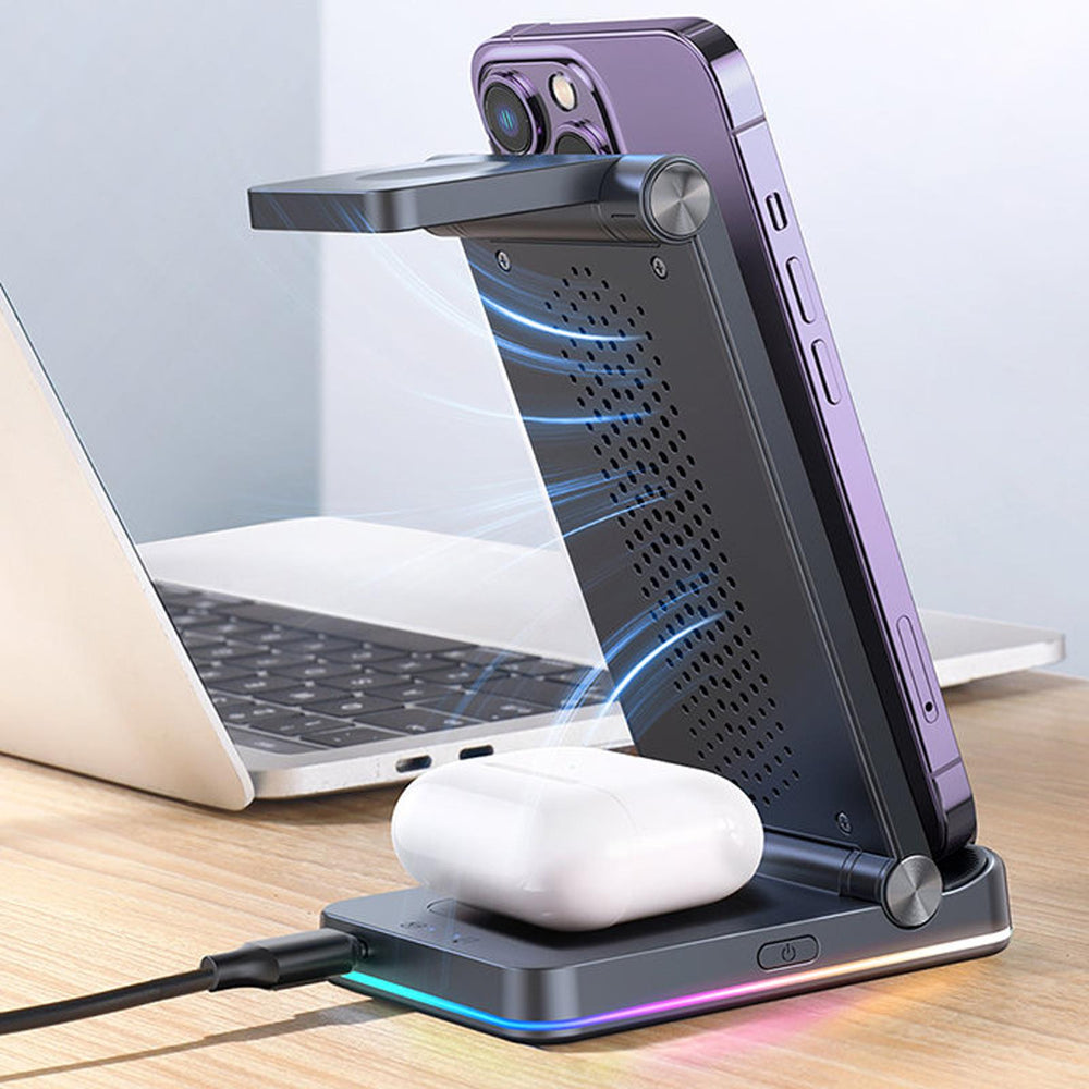 Ladestation 3in1 Joyroom JR-WQN01-SCHWARZ