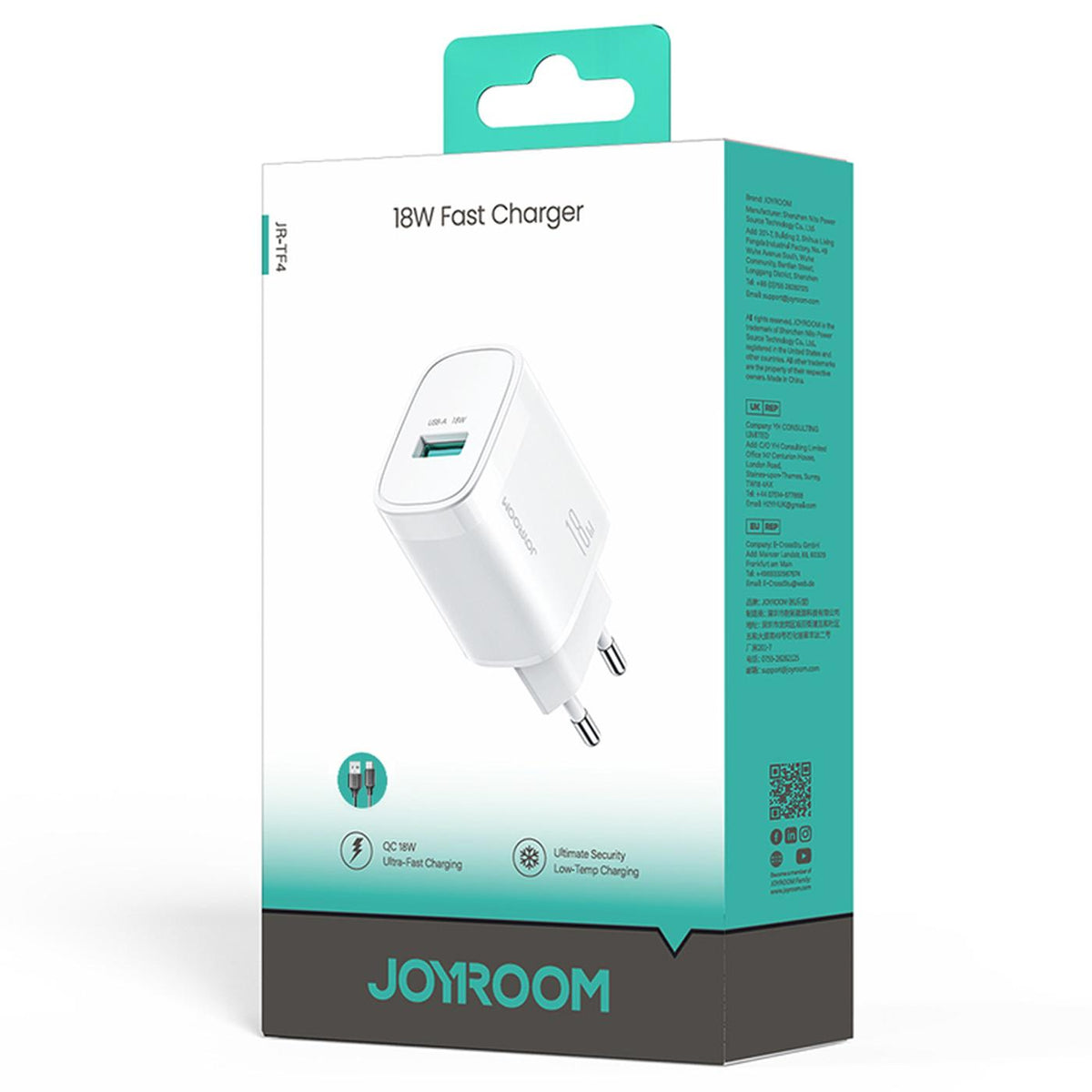 Joyroom JR-TF4 USB-A Ladegerät 18W Typ-C