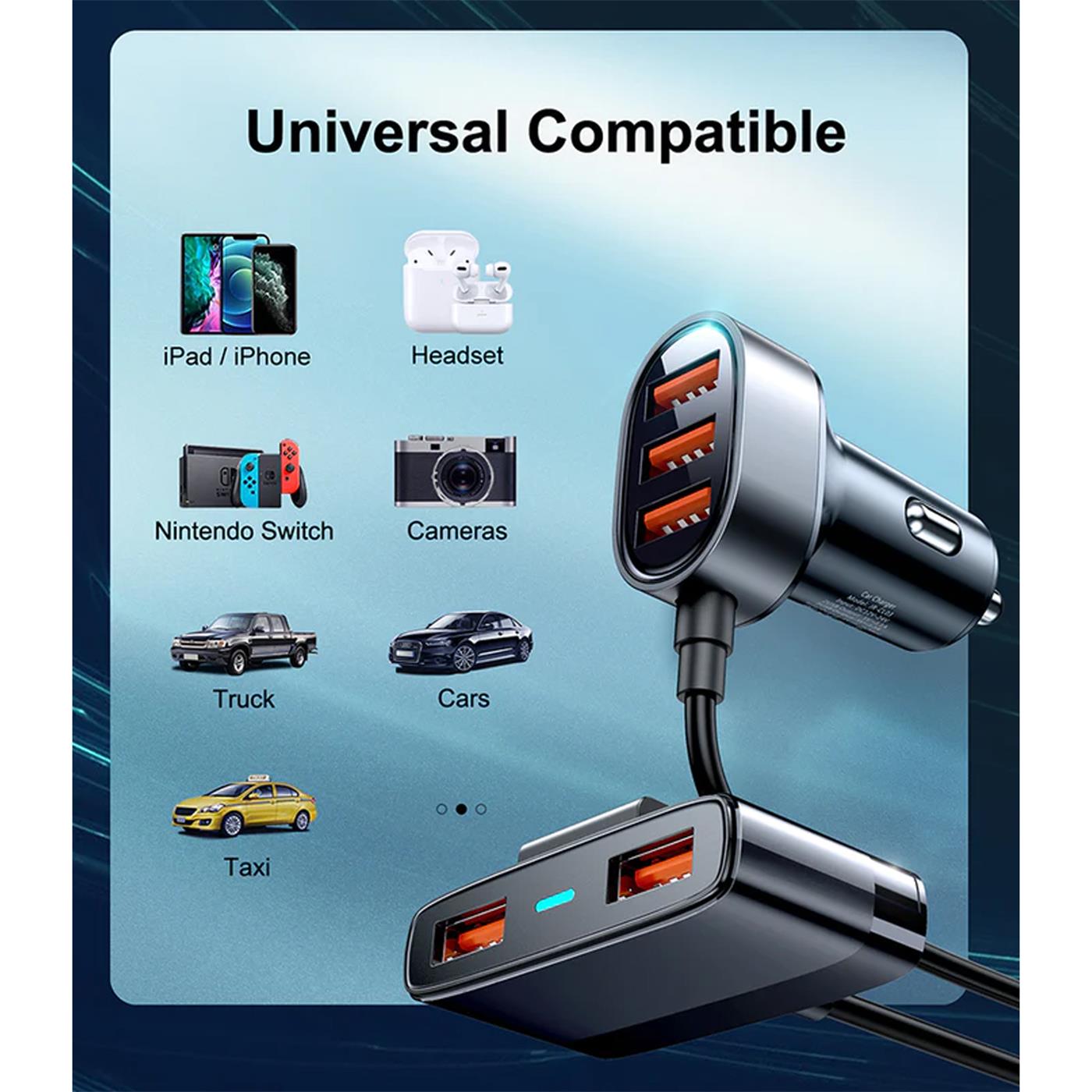 Kfz-Ladegerät Multi USB – 5 Ports Schnellladung