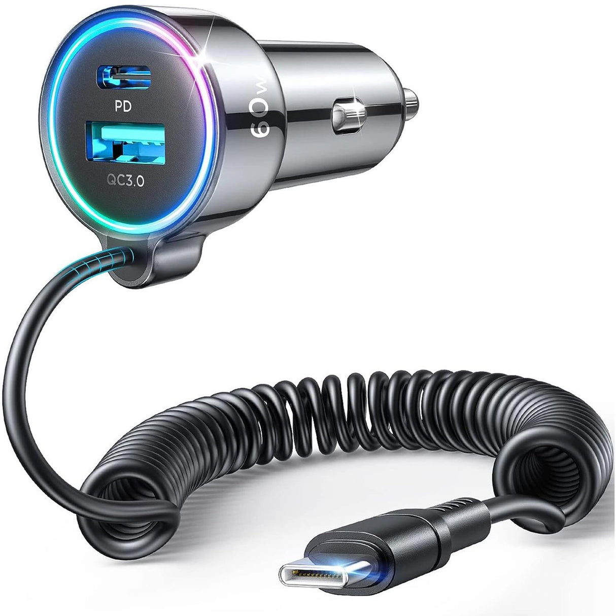 Kfz Ladegerät 60W – USB-C PD & USB-A QC 3.0