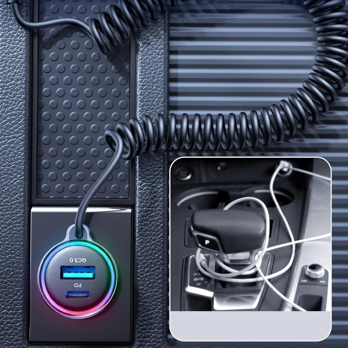 Kfz Ladegerät 60W – USB-C PD & USB-A QC 3.0