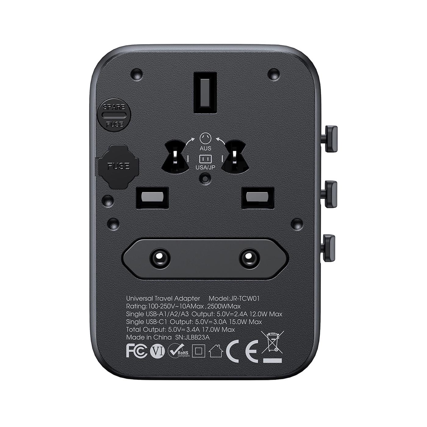 Reiseadapter Universal – 4 USB Ports