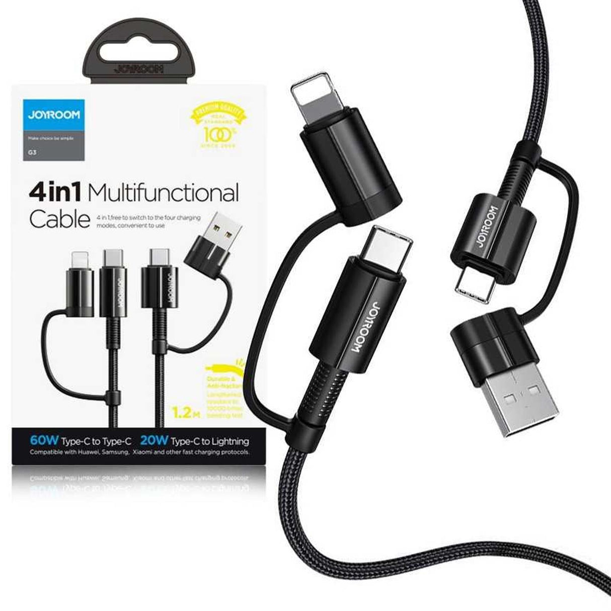 Joyroom USB Kabel - 4in1 - G3 1.2m