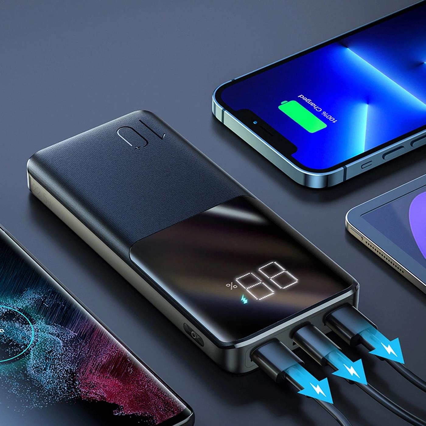 Power Bank Schnellladung – Digitalanzeige Multi-Port