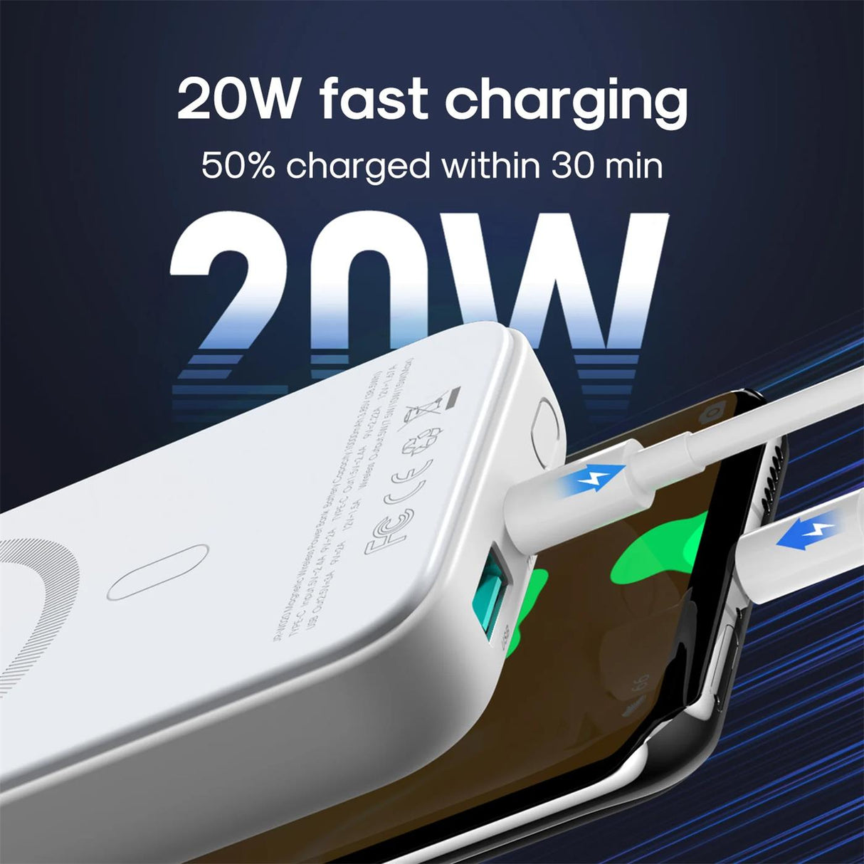 Power Bank MagSafe 10000 mAh – Kabellos & USB