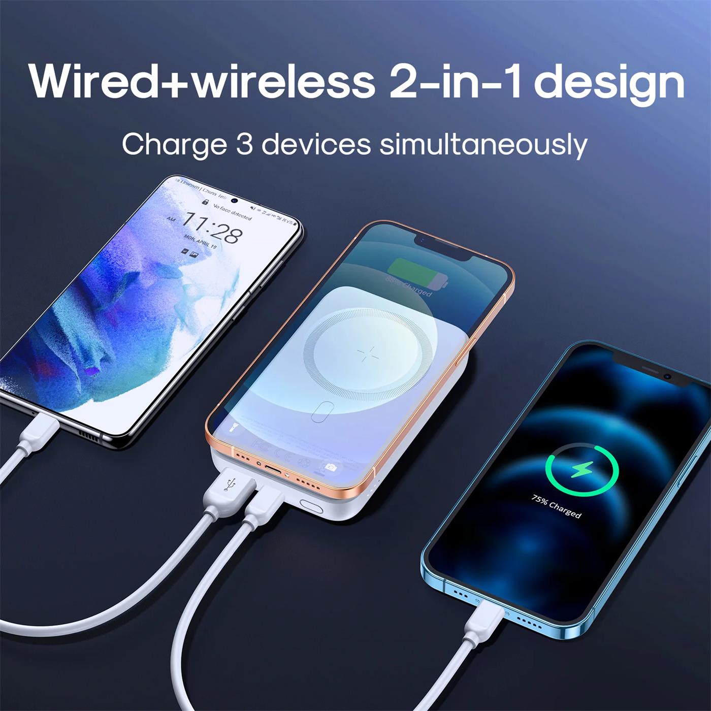 Power Bank MagSafe 10000 mAh – Kabellos & USB