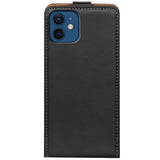 iPhone 12 Mini Flip Klapphülle in Schwarz mit Kartenfächern