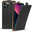 iPhone 13 Pro Max Flip Klapphülle in Schwarz mit Kartenfächern