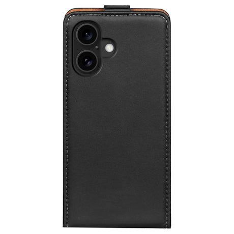 iPhone 16 Plus Flip Klapphülle in Schwarz mit Kartenfächern