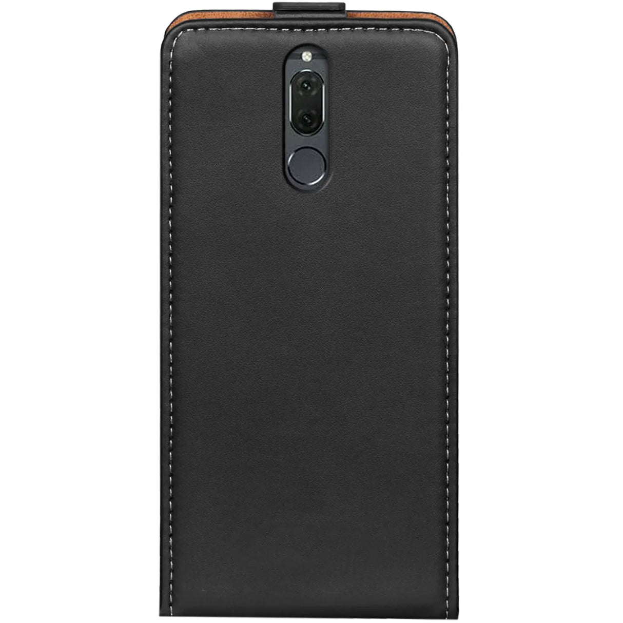 Huawei Mate 10 Lite Flip Klapphülle in Schwarz mit Kartenfächern