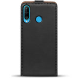Huawei P30 Lite Flip Klapphülle in Schwarz mit Kartenfächern