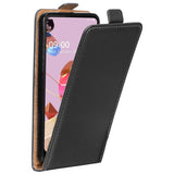 LG K51S Flip Klapphülle in Schwarz mit Kartenfächern