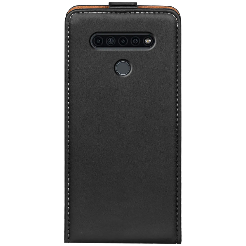 LG K51S Flip Klapphülle in Schwarz mit Kartenfächern