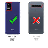 LG K62 Flip Klapphülle in Schwarz mit Kartenfächern