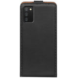 Samsung Galaxy A02s Flip Klapphülle in Schwarz mit Kartenfächern