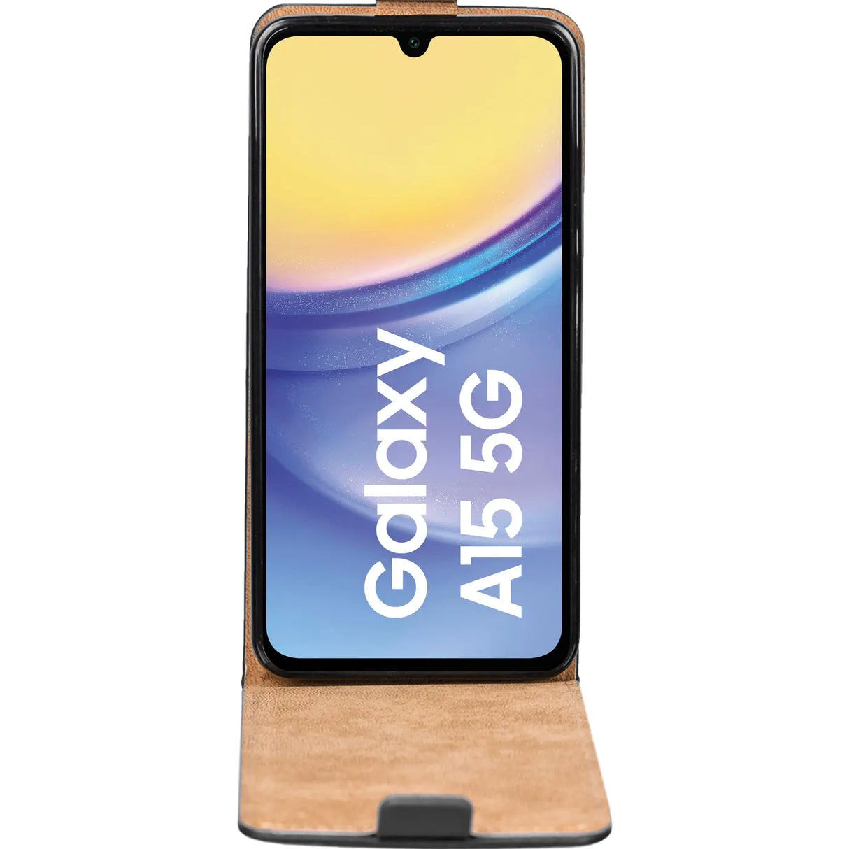 Samsung Galaxy A15 4G / 5G Flip Klapphülle in Schwarz mit Kartenfächern
