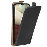 Samsung Galaxy A22 5G Flip Klapphülle in Schwarz mit Kartenfächern