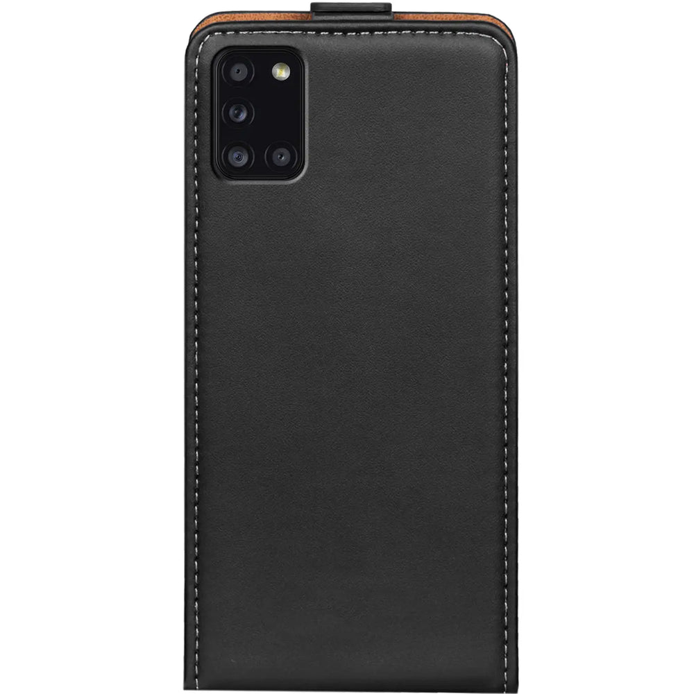 Samsung Galaxy A31 Flip Klapphülle in Schwarz mit Kartenfächern