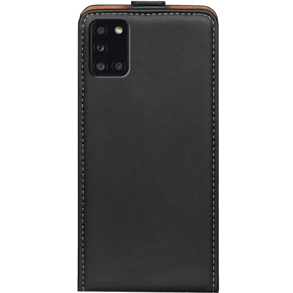 Samsung Galaxy A31 Flip Klapphülle in Schwarz mit Kartenfächern