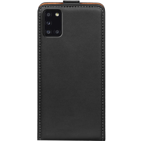 Samsung Galaxy A31 Flip Klapphülle in Schwarz mit Kartenfächern