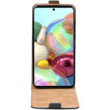 Samsung Galaxy A51 Flip Klapphülle in Schwarz mit Kartenfächern