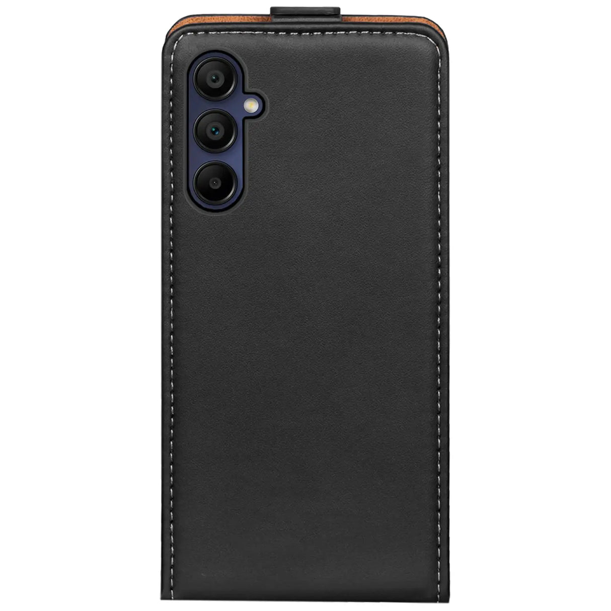 Samsung Galaxy A55 5G Flip Klapphülle in Schwarz mit Kartenfächern