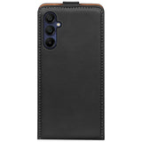 Samsung Galaxy A55 5G Flip Klapphülle in Schwarz mit Kartenfächern