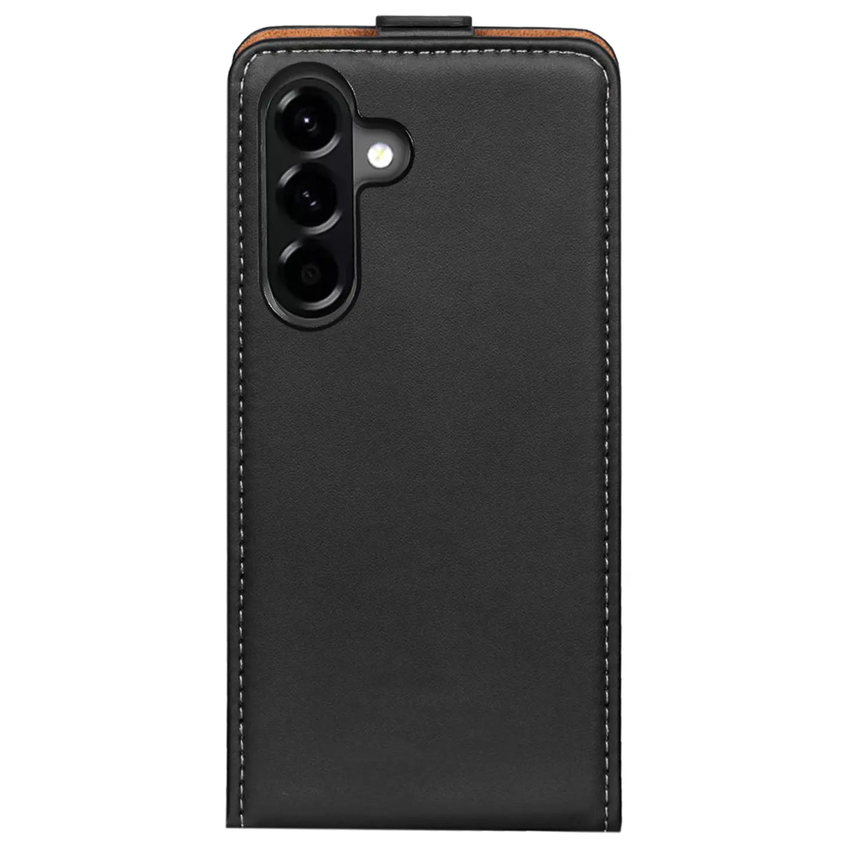 Samsung Galaxy A57 5G Flip Klapphülle in Schwarz mit Kartenfächern