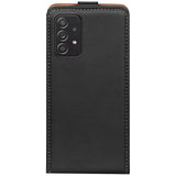 Samsung Galaxy A72 Flip Klapphülle in Schwarz mit Kartenfächern