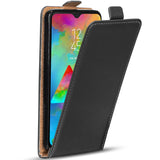 Samsung Galaxy M20 Flip Klapphülle in Schwarz mit Kartenfächern