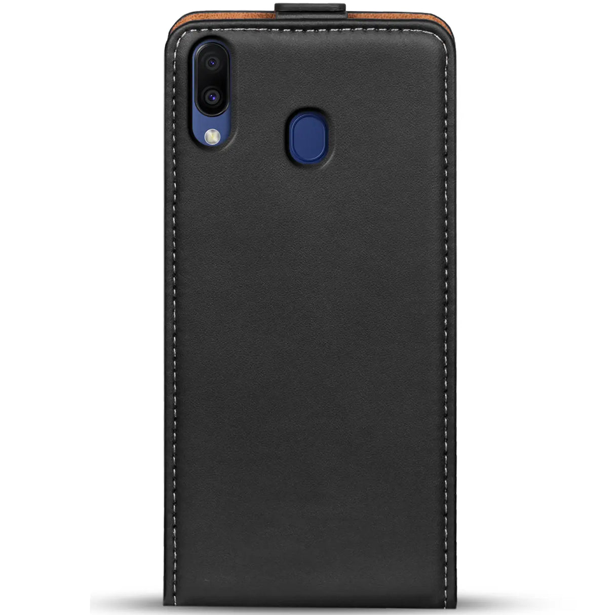 Samsung Galaxy M20 Flip Klapphülle in Schwarz mit Kartenfächern