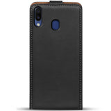 Samsung Galaxy M20 Flip Klapphülle in Schwarz mit Kartenfächern