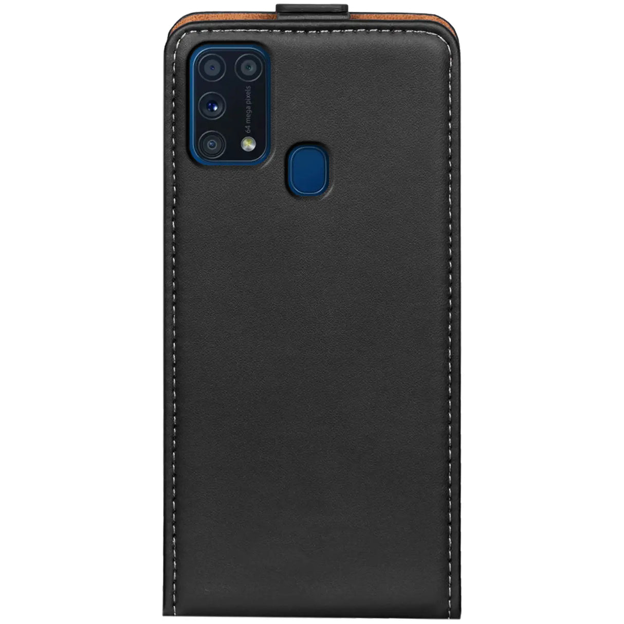 Samsung Galaxy M31 Flip Klapphülle in Schwarz mit Kartenfächern